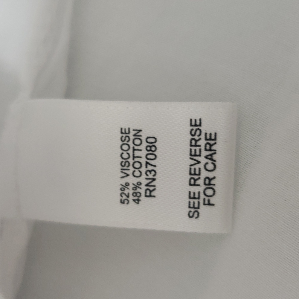 Sheer Lightweight Cotton Viscose Comfort Classic White Shirt Tunic - Picture 10 of 12